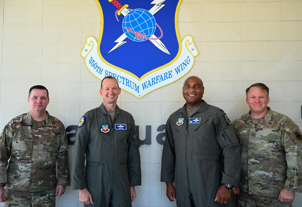 USAFWC leadership visit 350th SWW