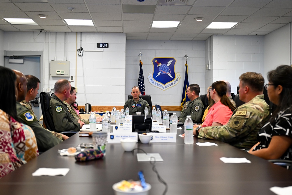 USAFWC leadership visit 350th SWW