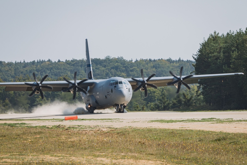 U.S. Air Force C-130s Touch Down in Hohenfels