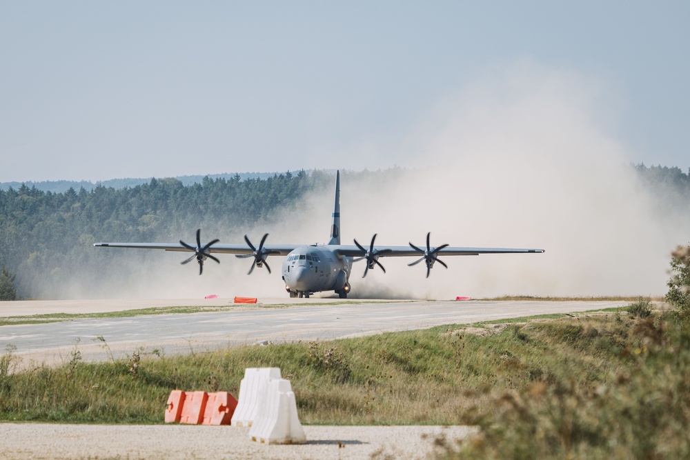 U.S. Air Force C-130s Touch Down in Hohenfels