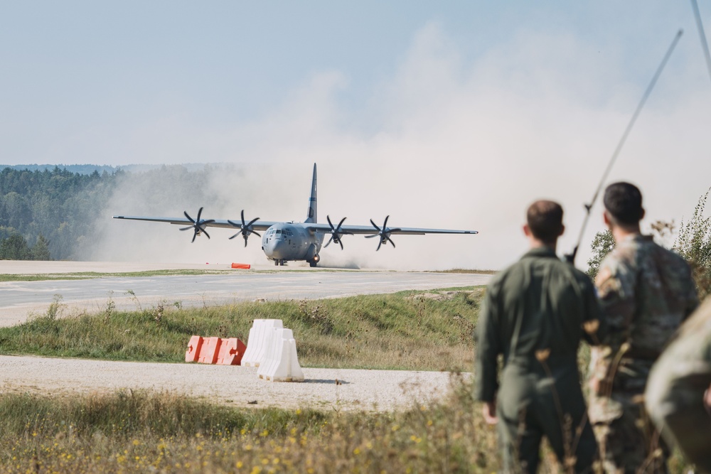 U.S. Air Force C-130s Touch Down in Hohenfels