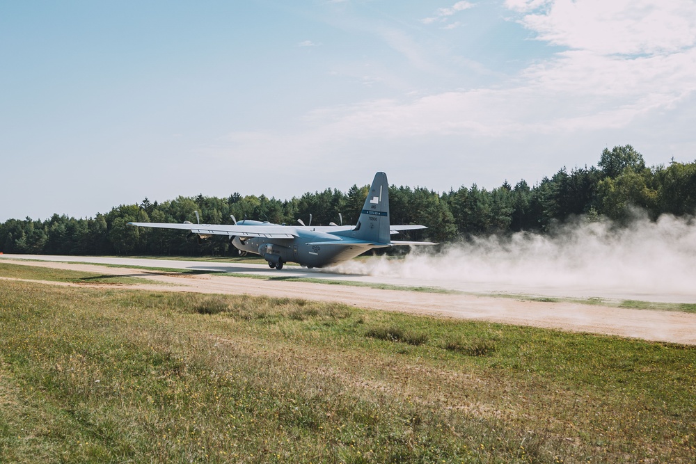 U.S. Air Force C-130s Touch Down in Hohenfels