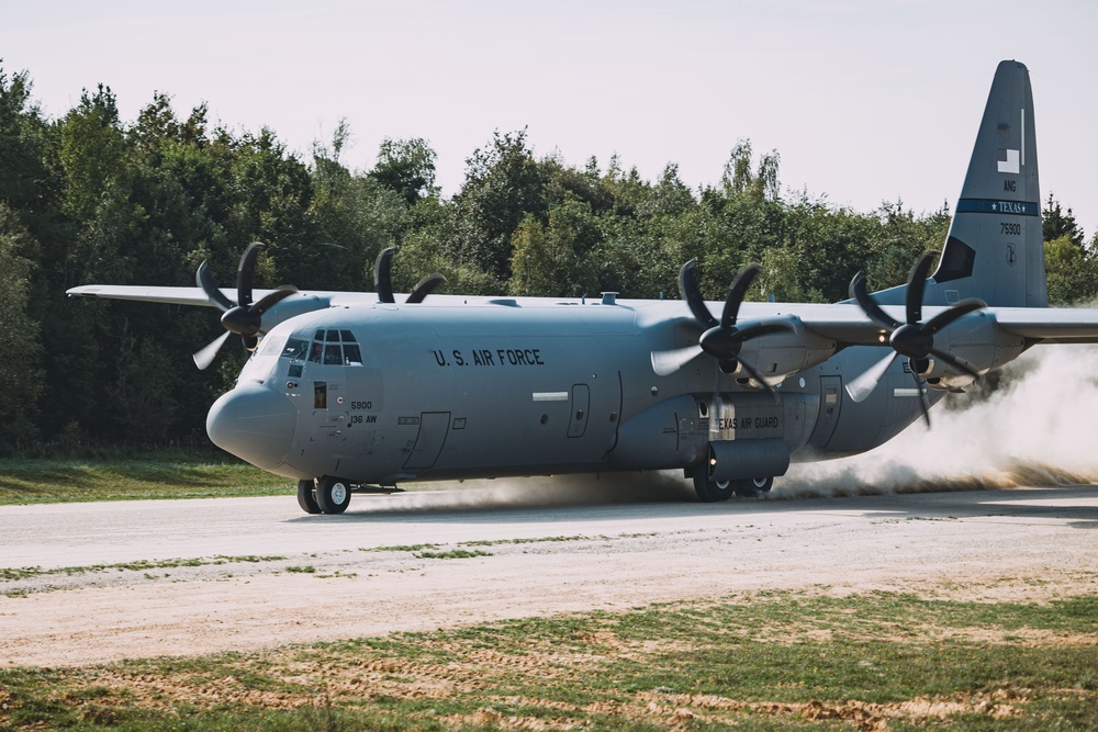 U.S. Air Force C-130s Touch Down in Hohenfels