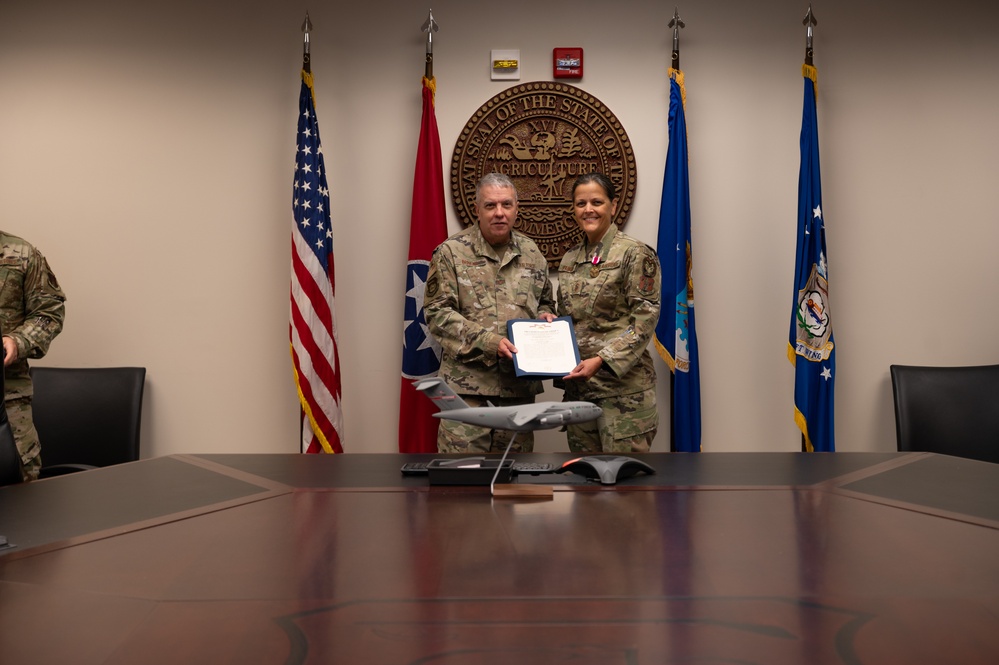 SMSgt. Stacey Spainhour receives MSM