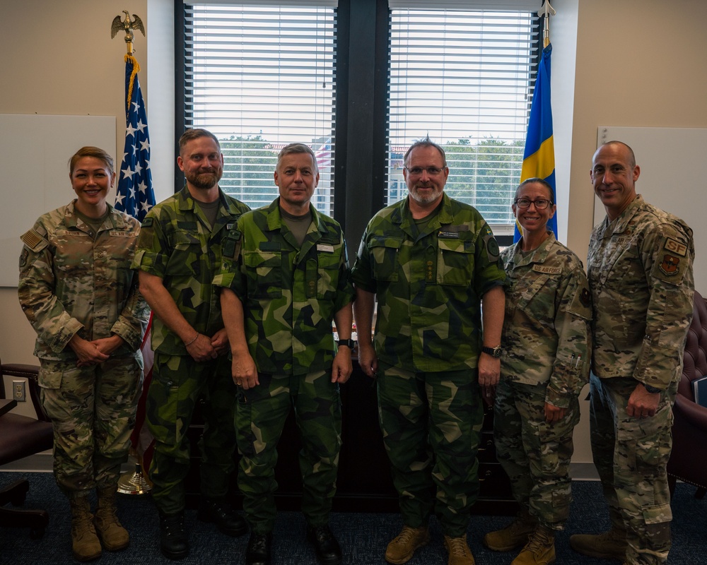 Chief Master Sgt. of the Swedish Air Force visits Maxwell Air Force Base
