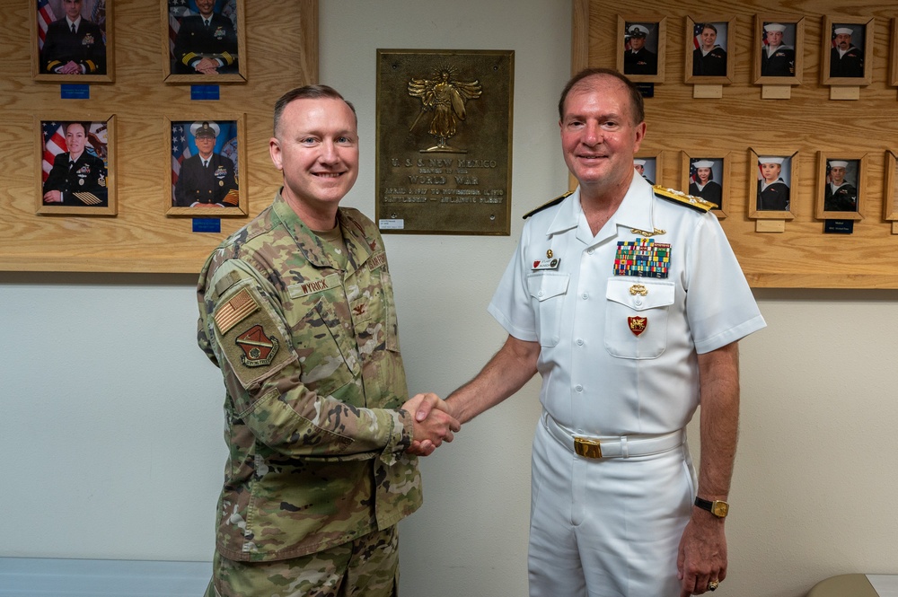 U.S. Navy Adm. Stuart B. Munsch Visits Kirtland Air Force Base