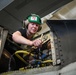 Maintenance in the Hangar Bay Aboard Theodore Roosevelt