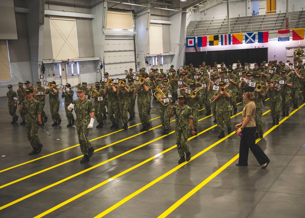 Recruits Practice for Graduation at Recruit Training Command
