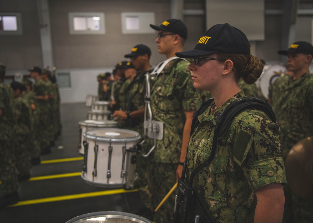 Recruits Practice for Graduation at Recruit Training Command