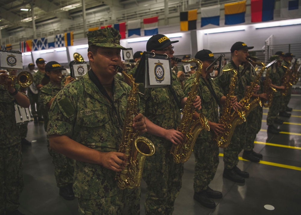 Recruits Practice for Graduation at Recruit Training Command