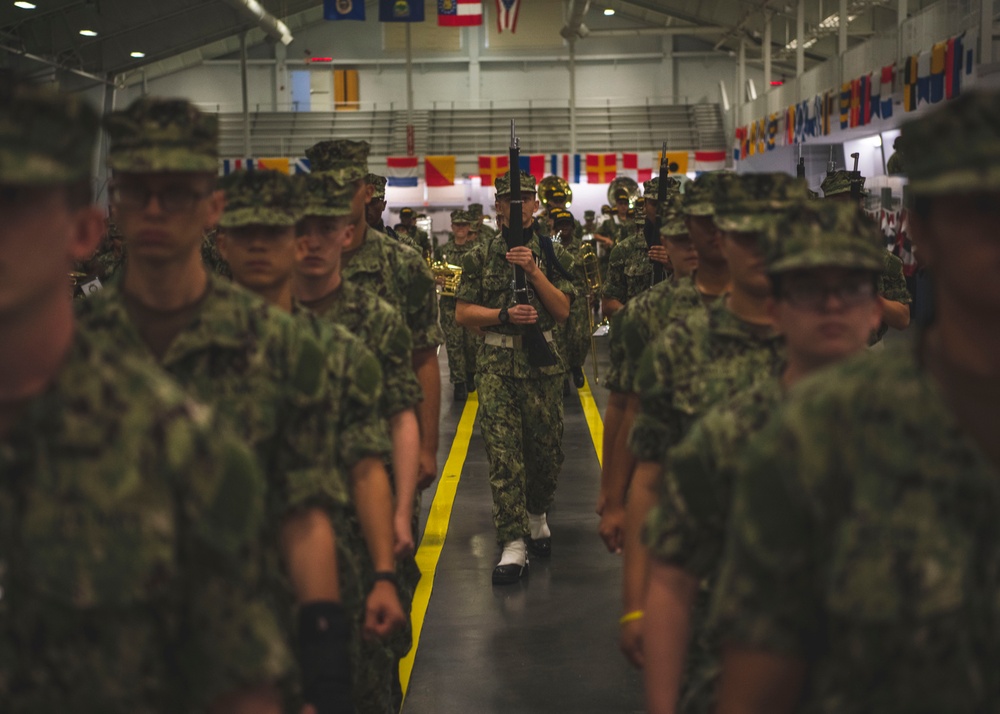 Recruits Practice for Graduation at Recruit Training Command