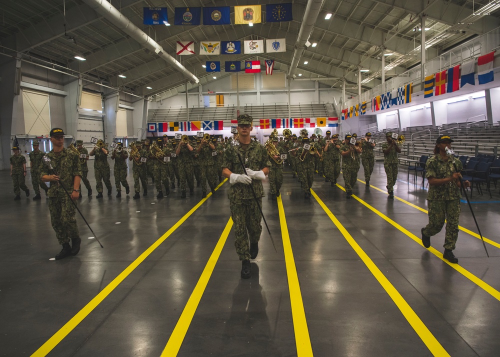 Recruits Practice for Graduation at Recruit Training Command