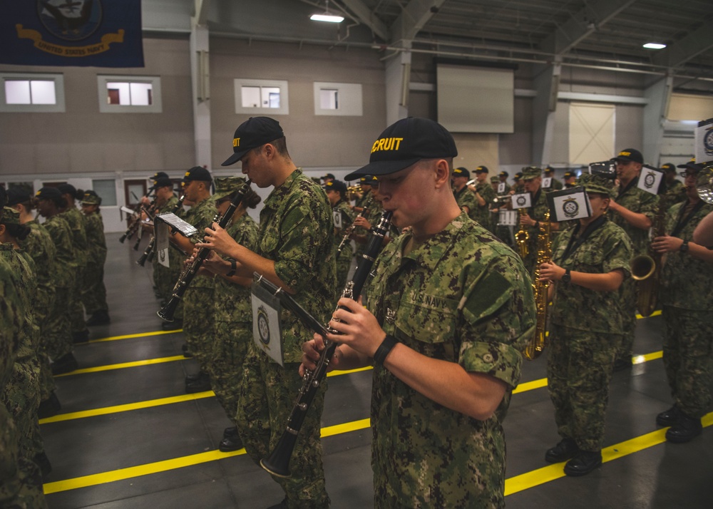 Recruits Practice for Graduation at Recruit Training Command