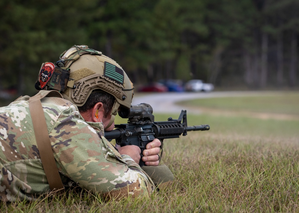Guardsmen compete in the 2024 All Guard Marksmanship Team Tryouts - Day 1