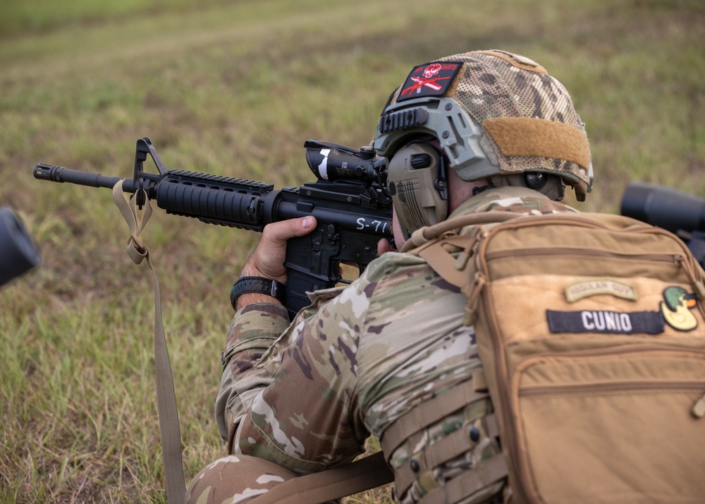 Guardsmen compete in the 2024 All Guard Marksmanship Team Tryouts - Day 1