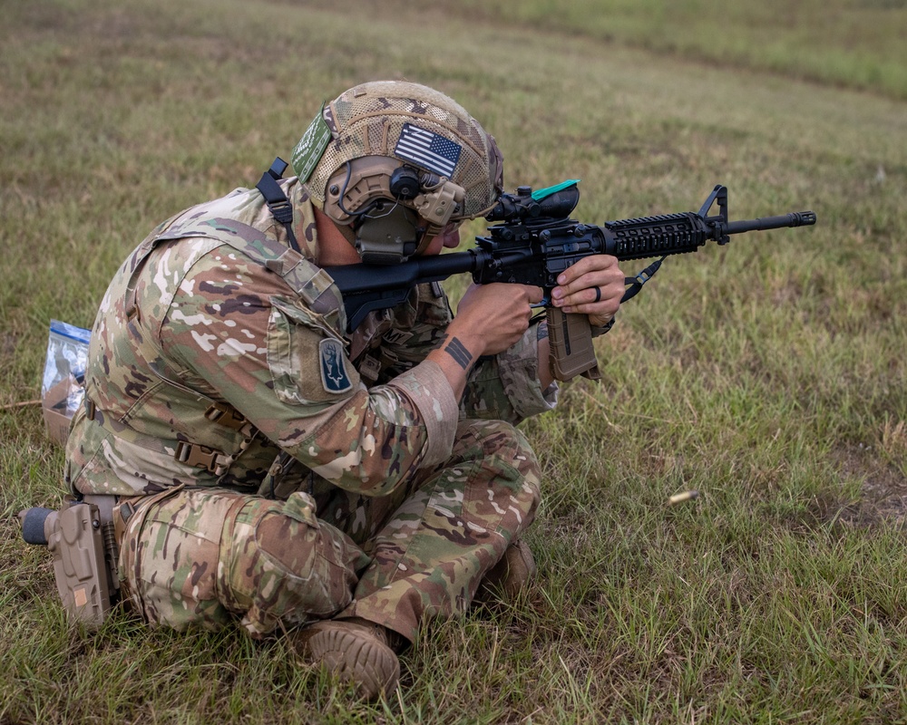Guardsmen compete in the 2024 All Guard Marksmanship Team Tryouts - Day 1