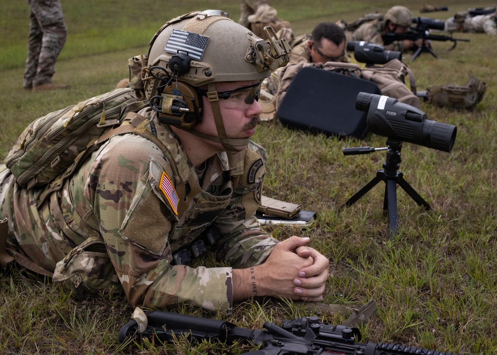 Guardsmen compete in the 2024 All Guard Marksmanship Team Tryouts - Day 1