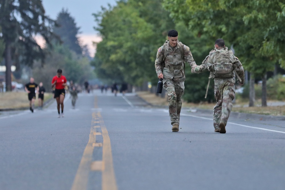 Final Event for 13th CSSB Soldiers Earning German Badge