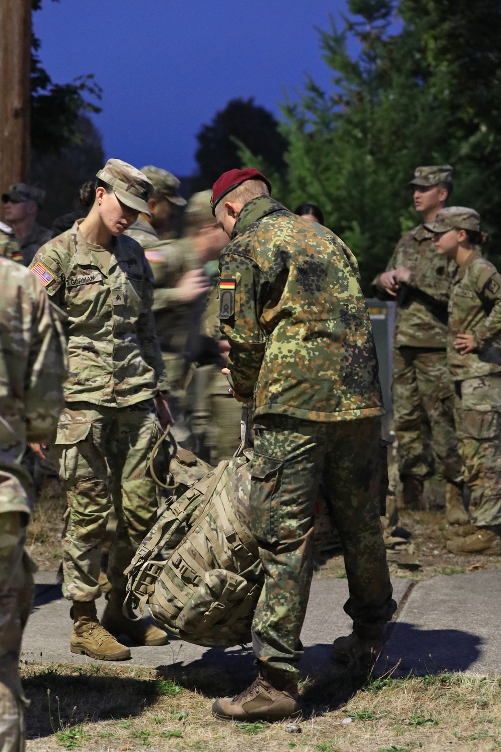 Final Event for 13th CSSB Soldiers Earning German Badge