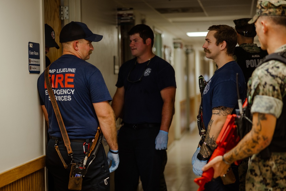 H&amp;S Battalion conducts Emergency Response Drill on MCB Camp Lejeune