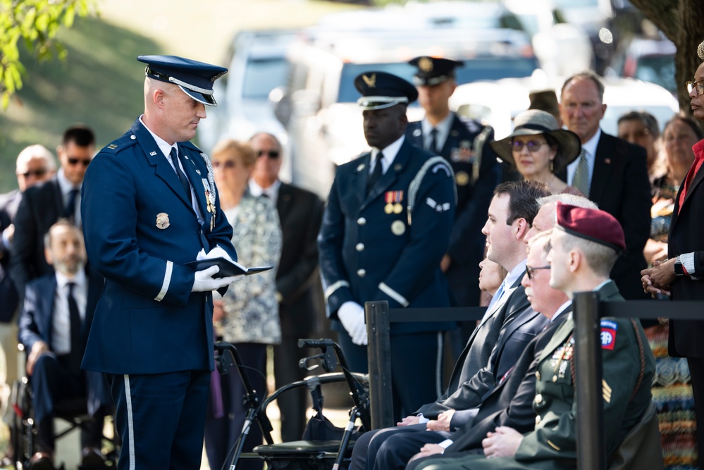 Military Funeral Honors with Funeral Escort are Conducted for U.S. Air Force Col. Joseph Kittinger, Jr. in Section 36