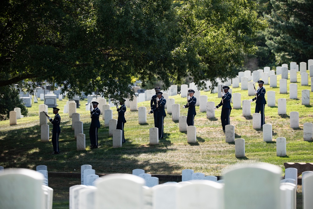 Military Funeral Honors with Funeral Escort are Conducted for U.S. Air Force Col. Joseph Kittinger, Jr. in Section 36