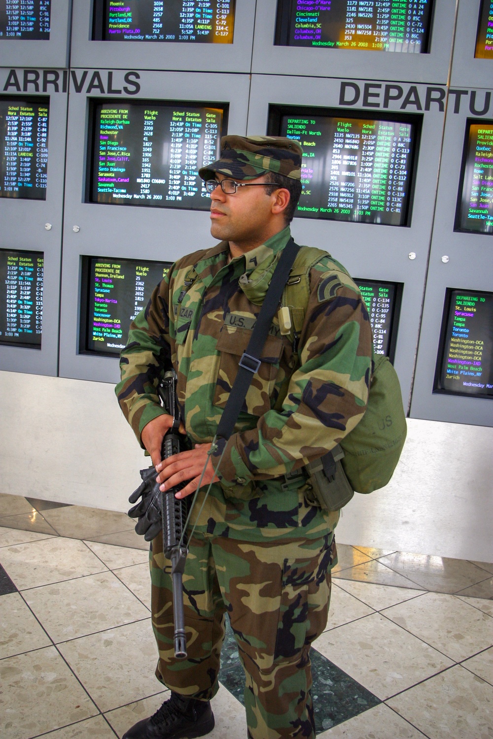 113th Infantry provides security at Newark Liberty International Airport