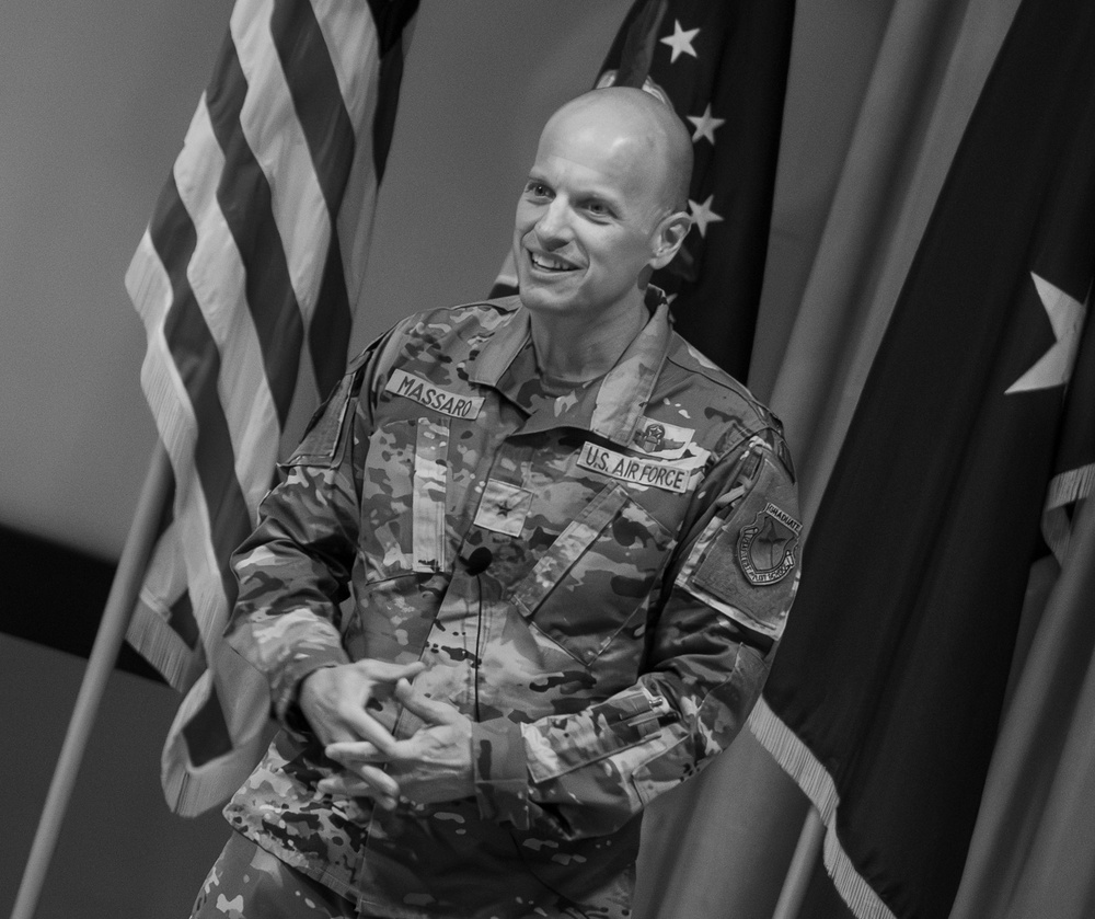 Test wing commander holds first all-call