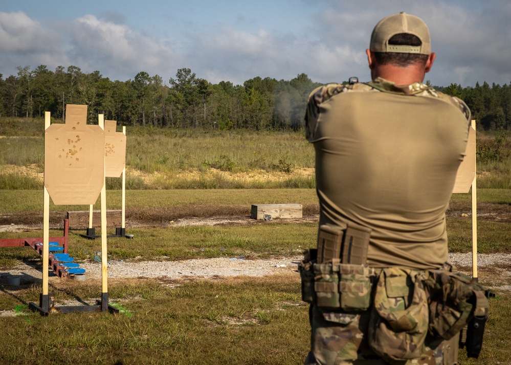 Guardsmen compete in the 2024 All Guard Marksmanship Team Tryouts - Day 3