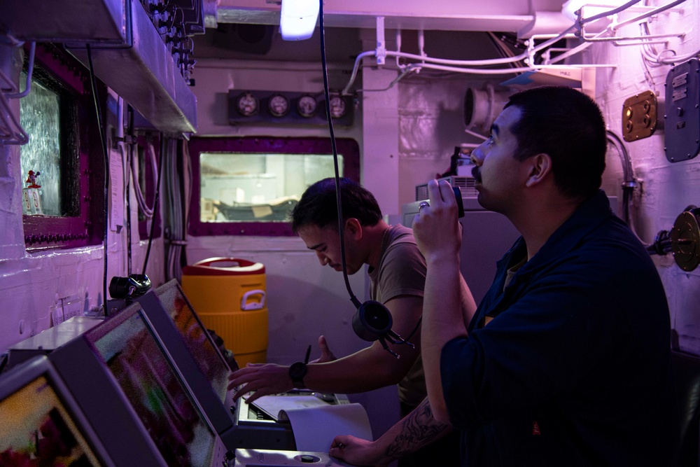 Abraham Lincoln conducts routine operations