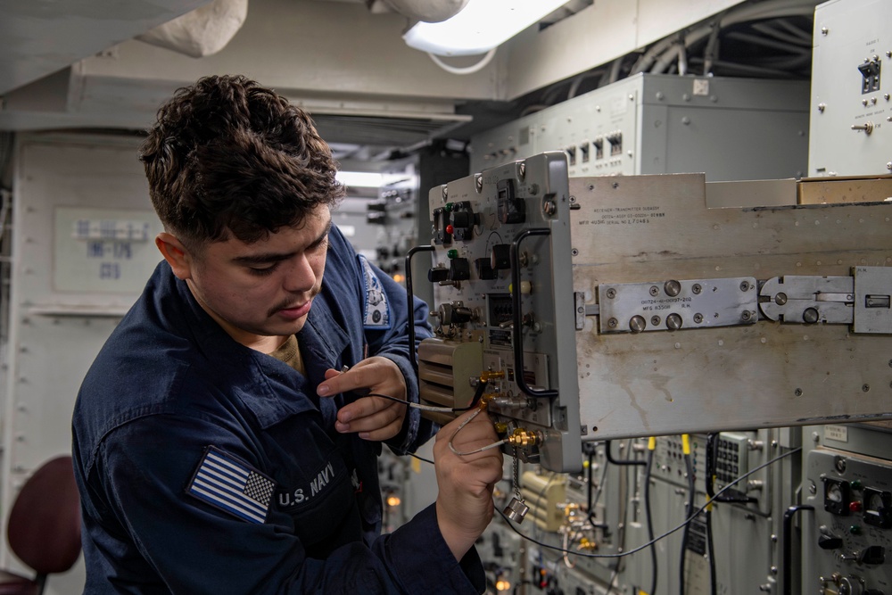 Abraham Lincoln conducts routine operations