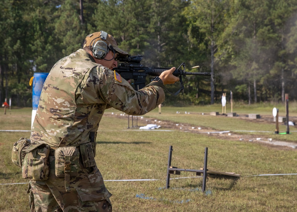 Guardsmen compete in the 2024 All Guard Marksmanship Team Tryouts - Day 3