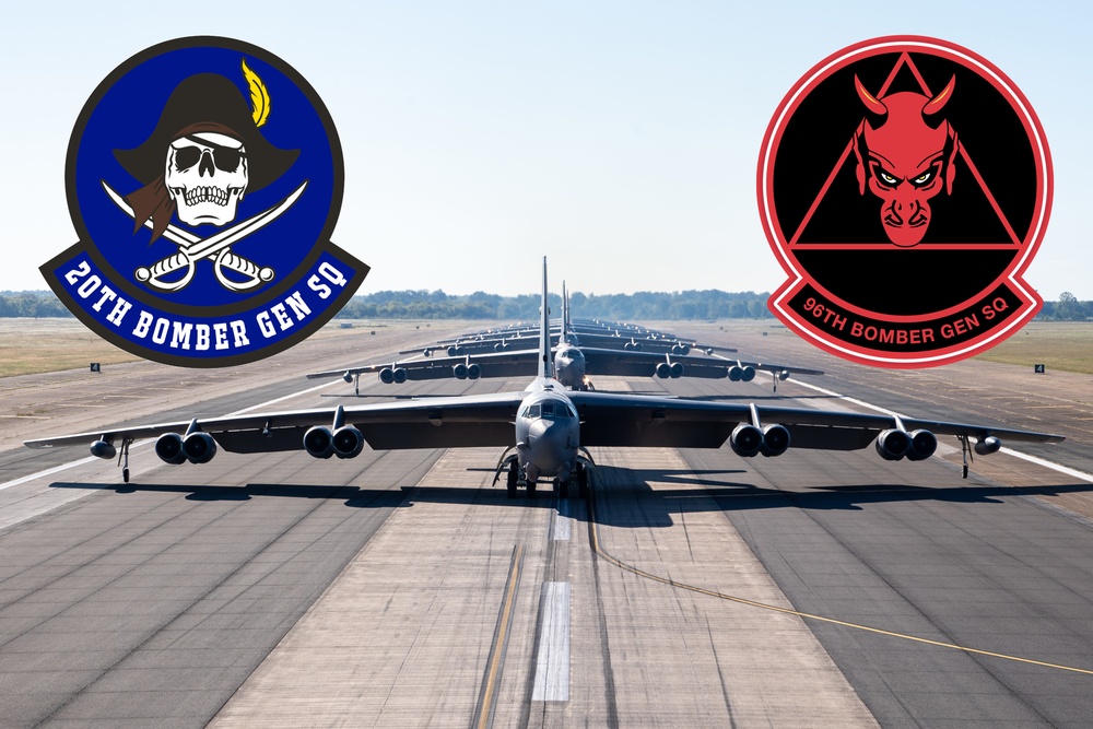 20th and 96th Bomber Generation Squadrons Activation Graphic