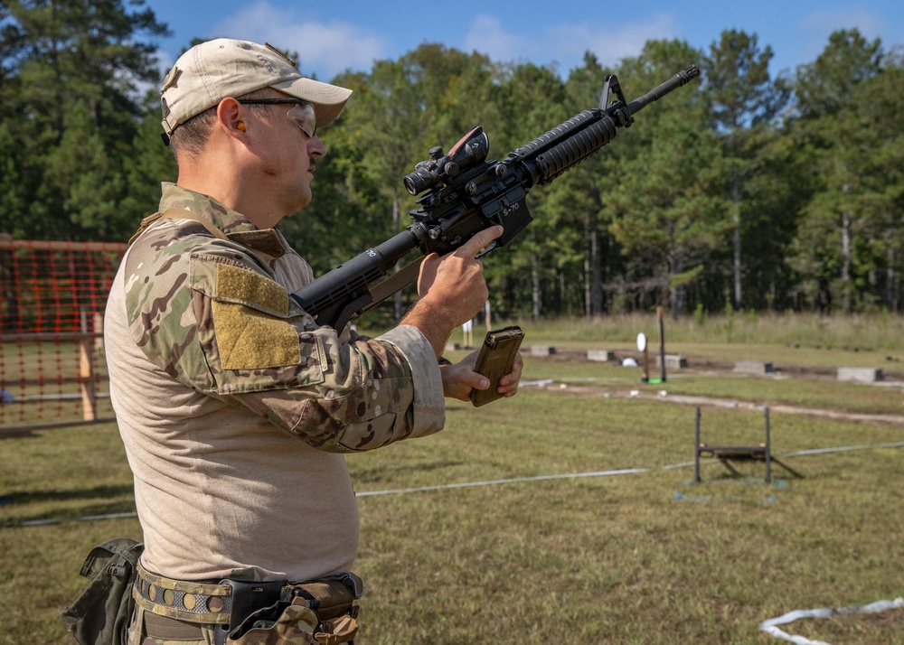 Guardsmen compete in the 2024 All Guard Marksmanship Team Tryouts - Day 3