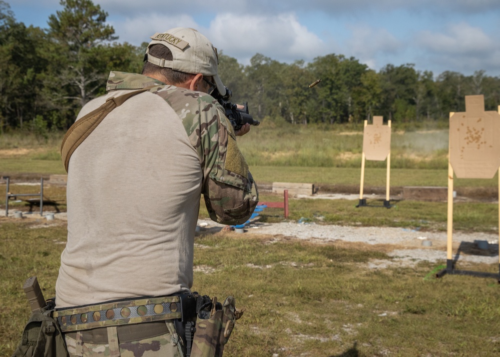 Guardsmen compete in the 2024 All Guard Marksmanship Team Tryouts - Day 3