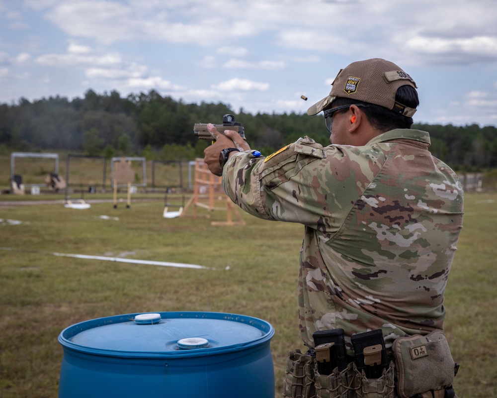 Guardsmen compete in the 2024 All Guard Marksmanship Team Tryouts - Day 3