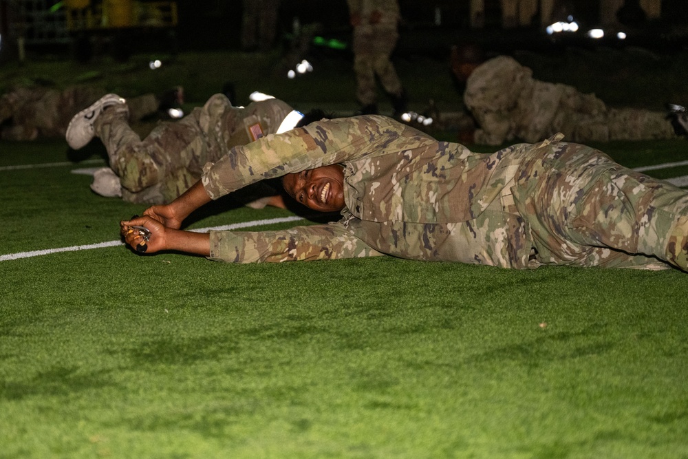 A Co. 188th Medical Battalion morning pt