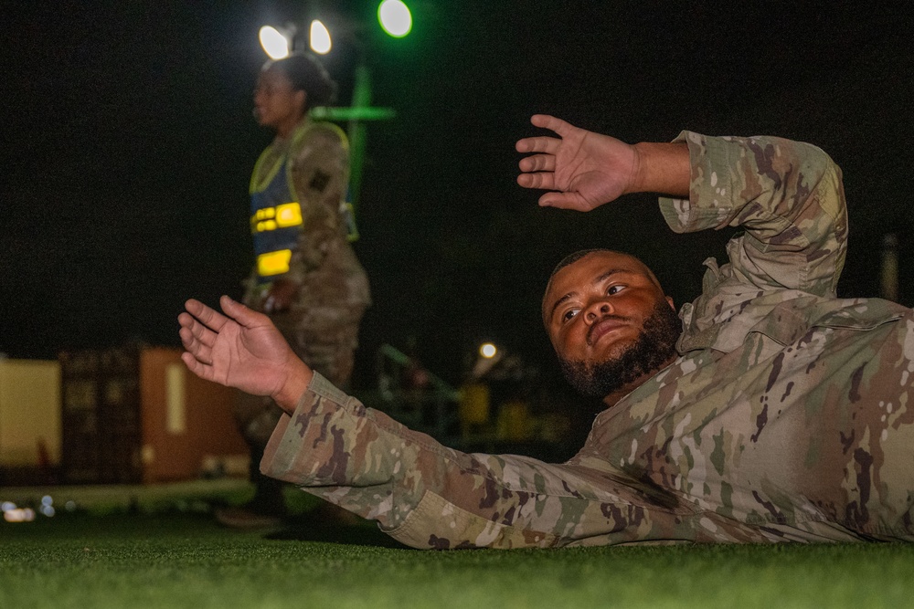 A Co. 188th Medical Battalion morning pt