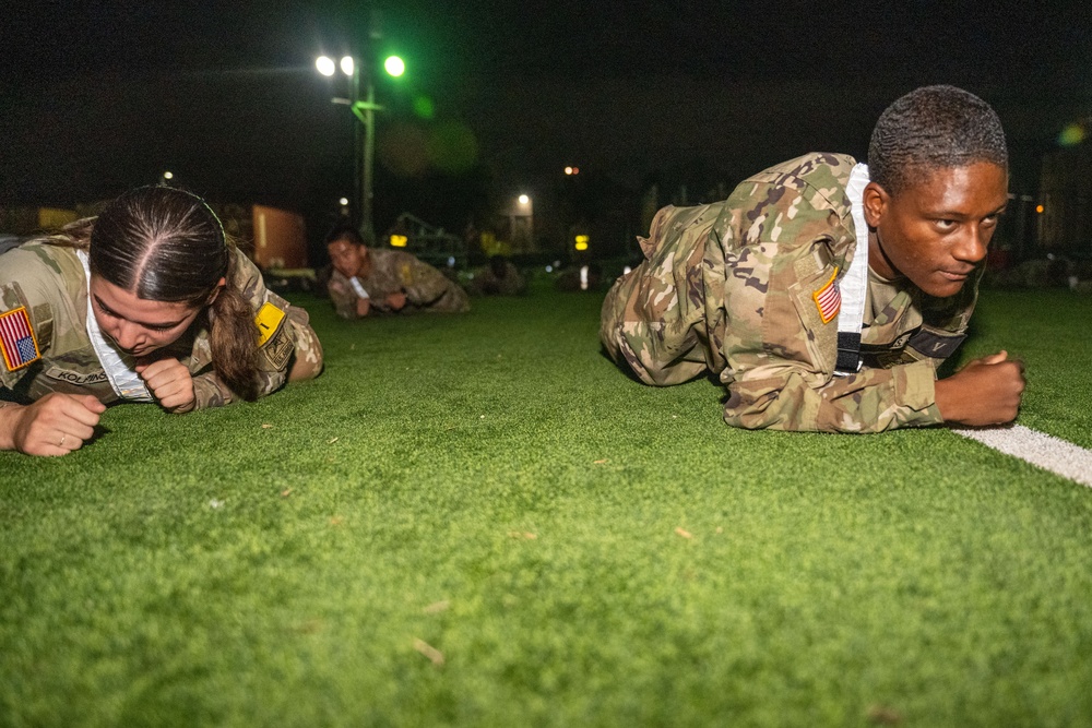 A Co. 188th Medical Battalion morning pt