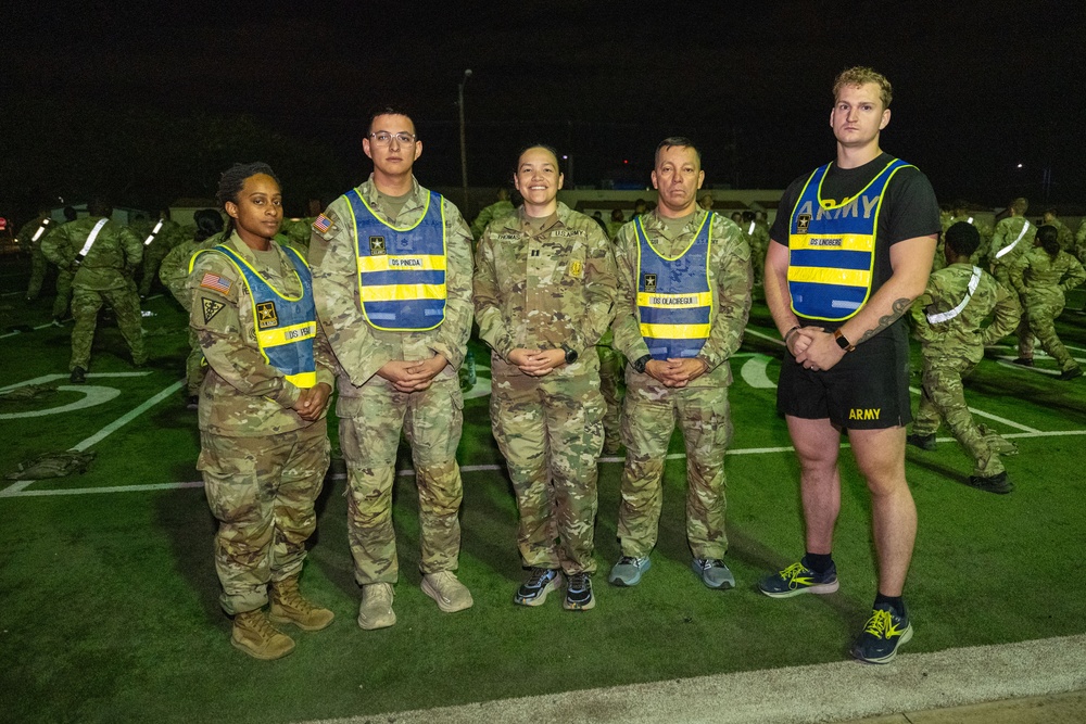 A Co. 188th Medical Battalion morning pt