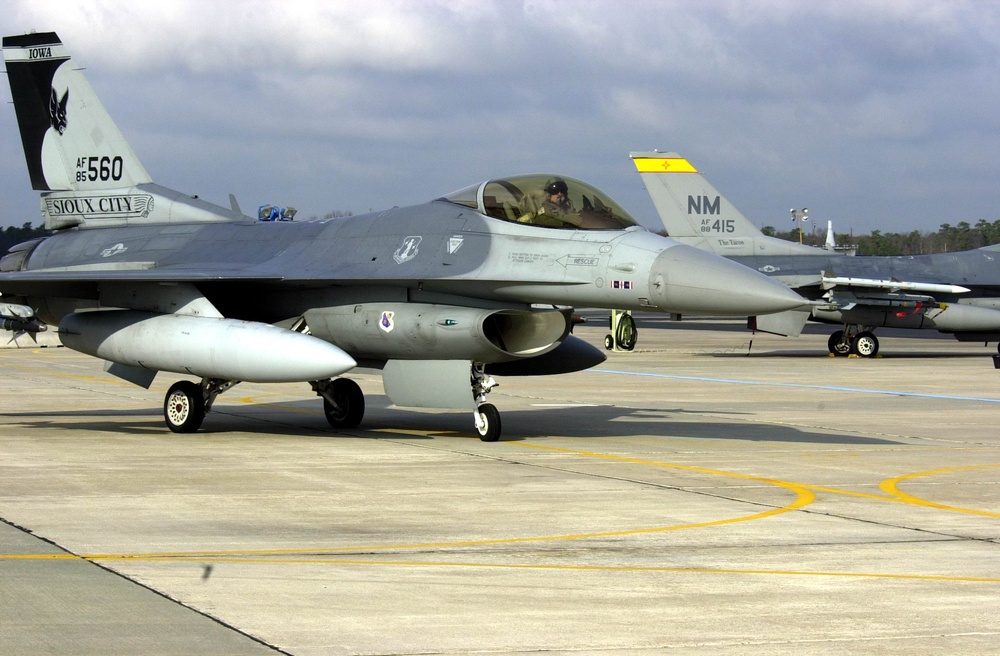 Iowa and New Mexico F-16s at Atlantic City CAP