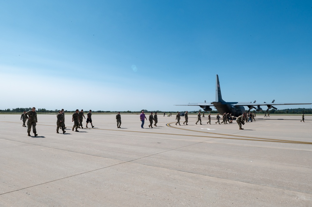 Airmen complete FOD walk in preparation for upcoming Airshow