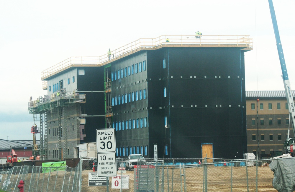 FY 2022-funded South Barracks Project construction at Fort McCoy