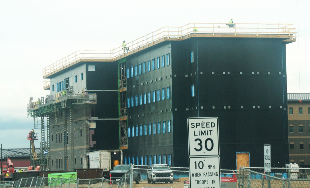 FY 2022-funded South Barracks Project construction at Fort McCoy