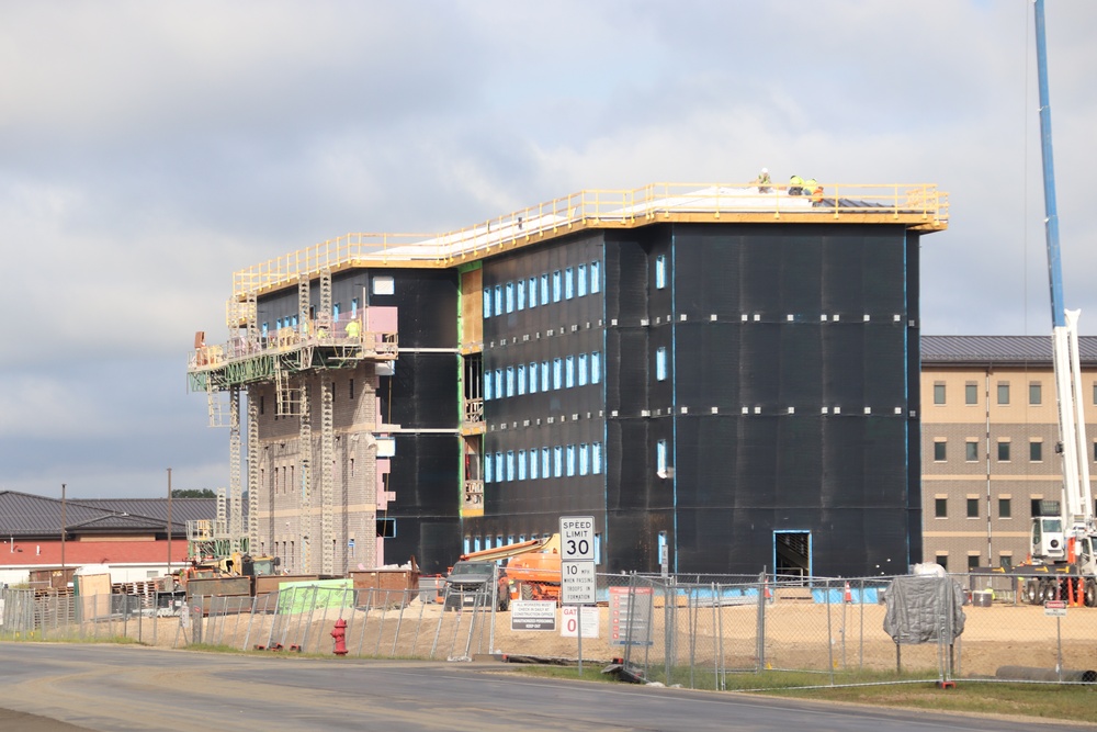 FY 2022-funded South Barracks Project construction at Fort McCoy