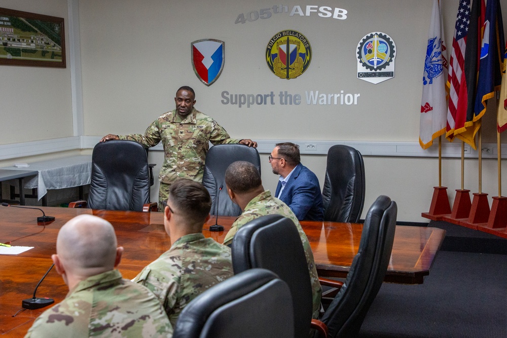 401st AFSB visits 405th AFSB in Kaiserslautern, Germany