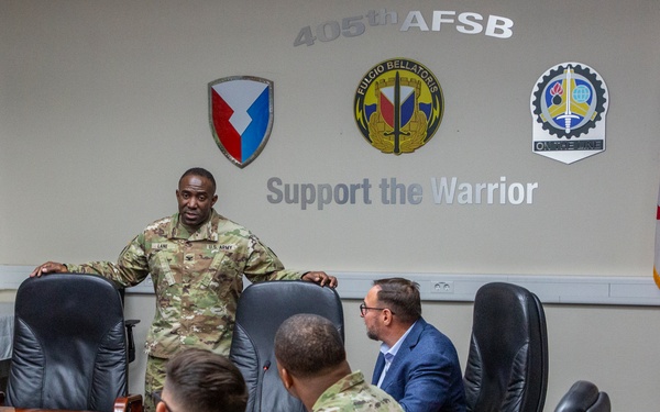 401st AFSB visits 405th AFSB in Kaiserslautern, Germany