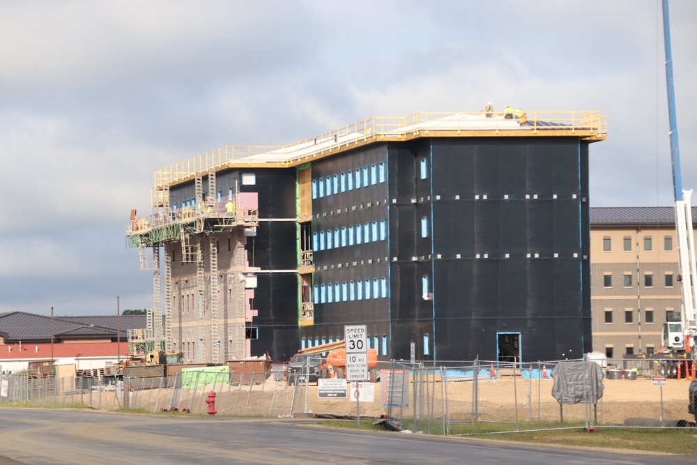 FY 2022-funded South Barracks Project construction at Fort McCoy