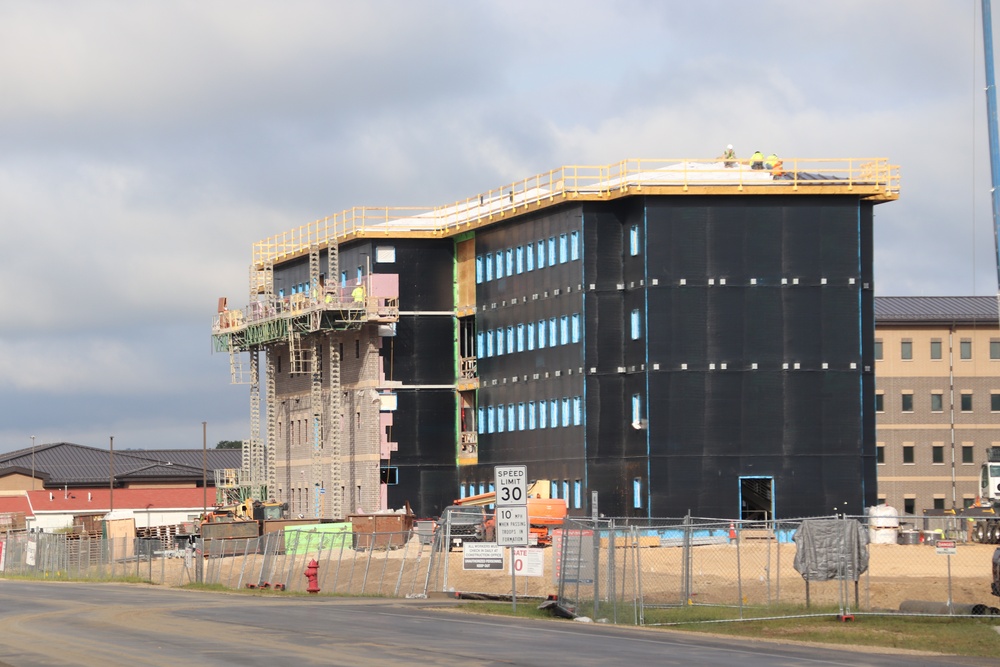 FY 2022-funded South Barracks Project construction at Fort McCoy