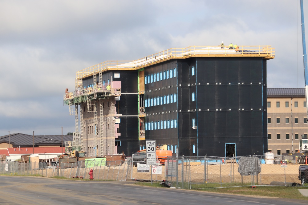 FY 2022-funded South Barracks Project construction at Fort McCoy